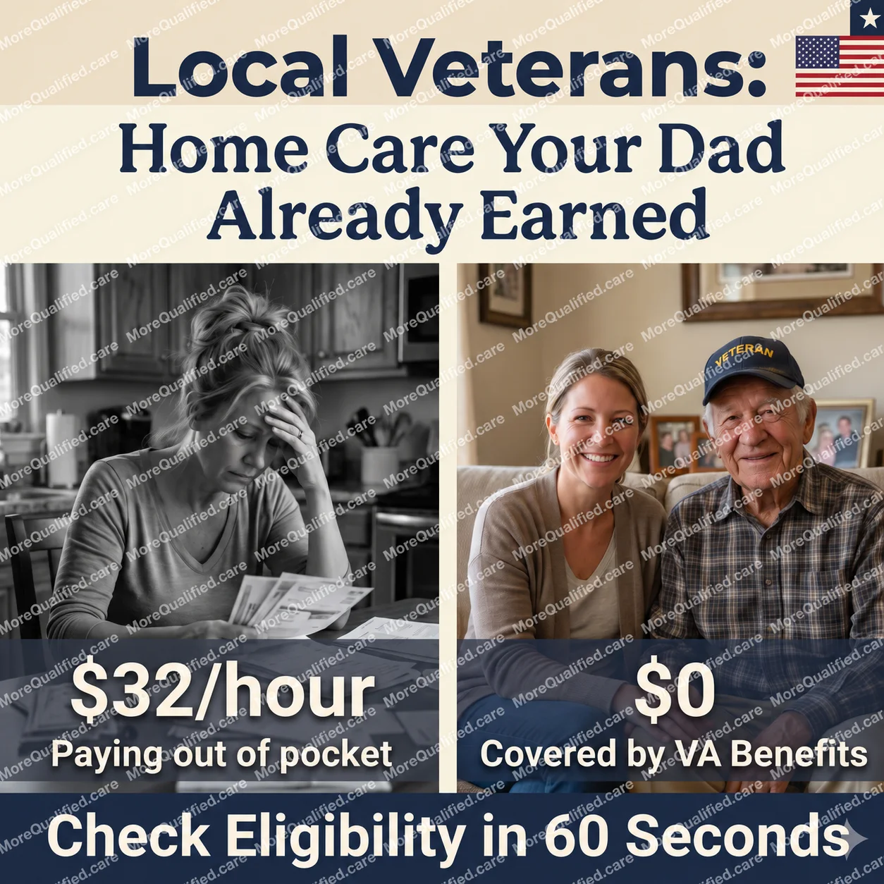 Veterans home care benefits ad